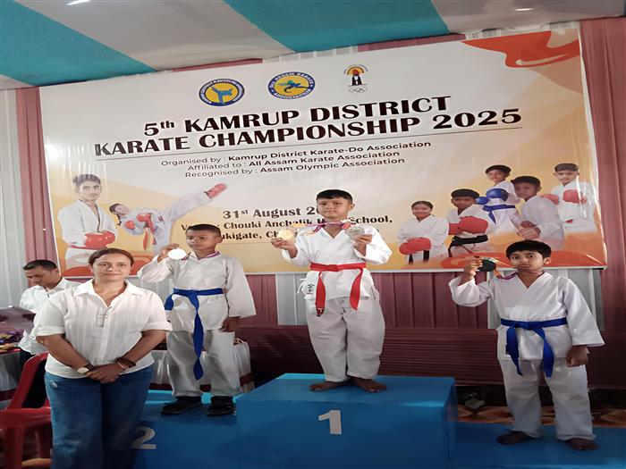 KAUSHIK KALITA Shines At 5th Kamrup District Karate Championship 2025