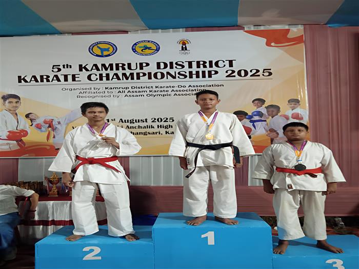 YUVDEEP KALITA  Shines At 5th Kamrup District Karate Championship 2025 